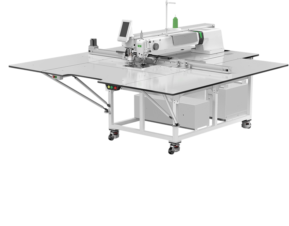 Máquina de coser de área digitalizada